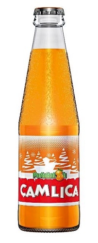 Camlica Glass Bottle Orange Fizzy Drink 200 ml