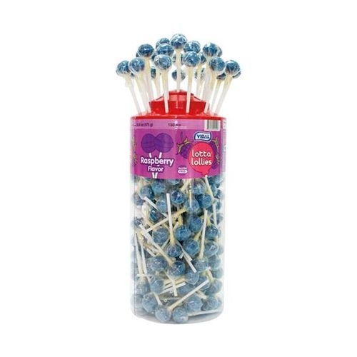 Vidal lotta Lollies Sour Raspberry (per lollipop)