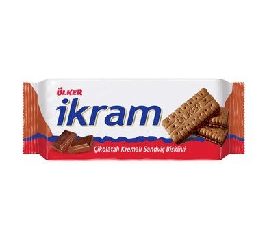 Ulker Ikram Sandwich Biscuits Chocolate 84g