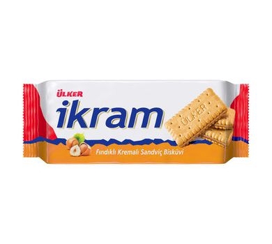 Ulker Ikram Sandwich Biscuits Hazelnut 84g