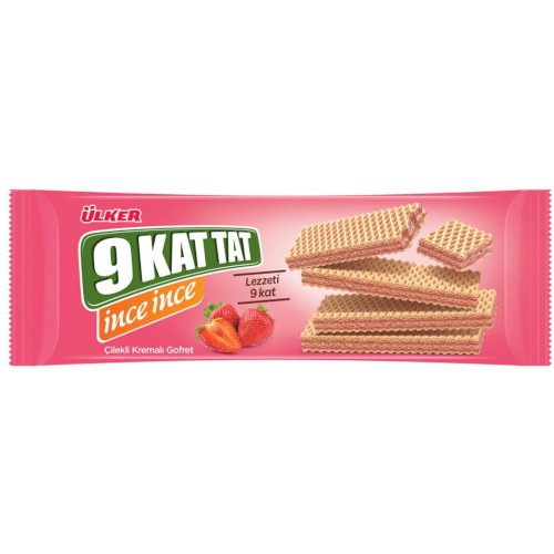 Ulker 9 Kat Strawberry Wafers 114g